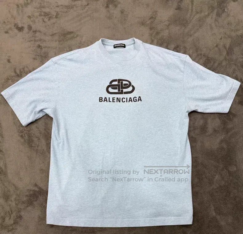 Balenciaga Balenciaga Letter Printed Round Neck Casual Loose Fit Shor Size US S / EU 44-46 / 1 - 1 Thumbnail