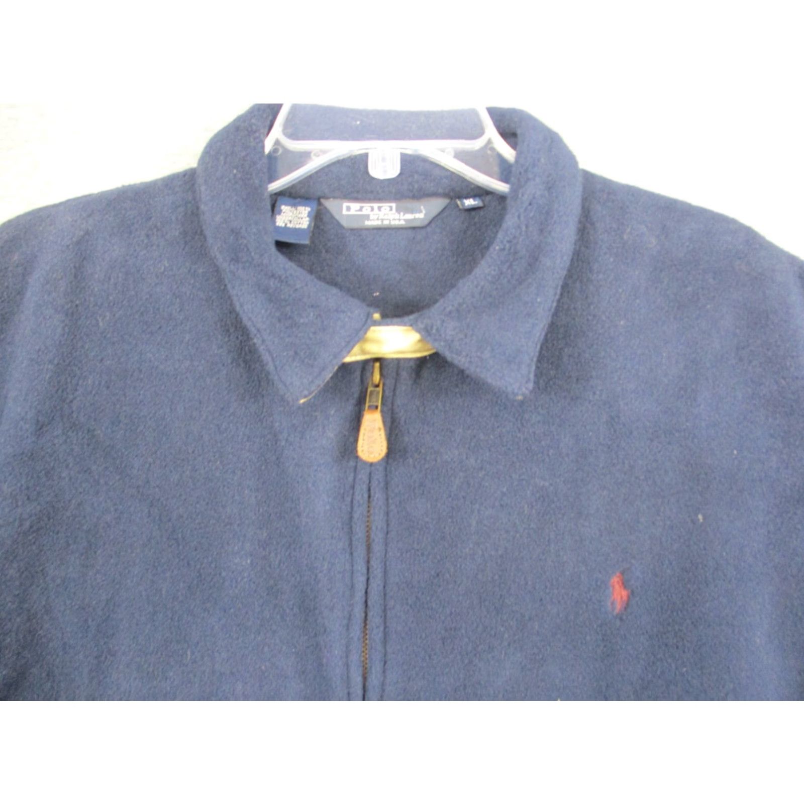 Polo Ralph Lauren VINTAGE Polo Ralph Lauren Jacket Mens XL Navy Fleece Made in USA Size US XL / EU 56 / 4 - 3 Thumbnail