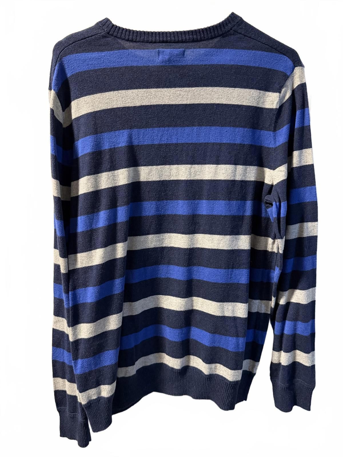 Other Sonoma Life + Style Men's Striped Cotton Sweater Size L Size US L / EU 52-54 / 3 - 5 Thumbnail