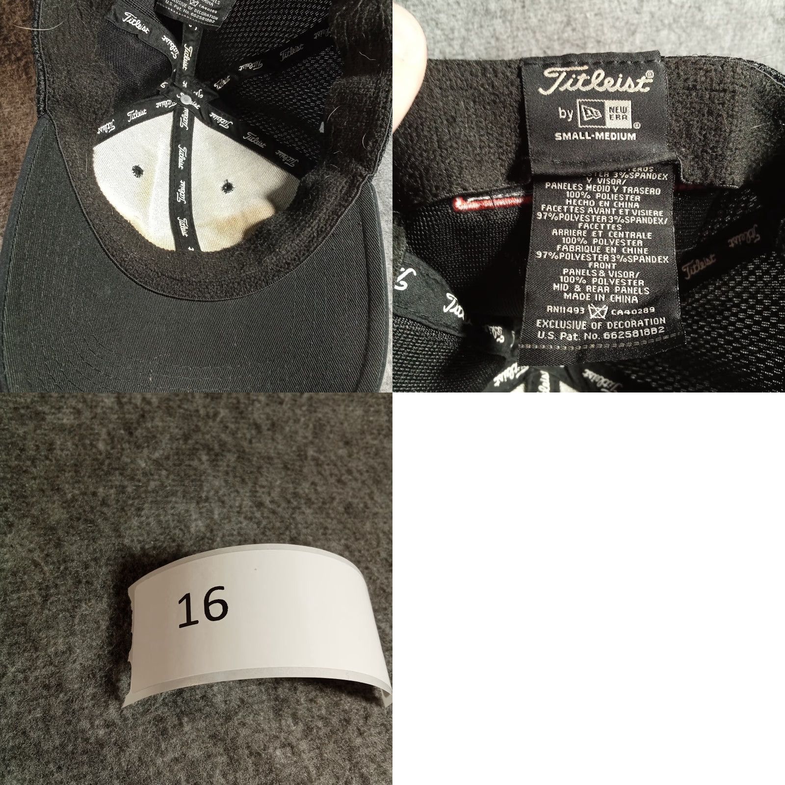 Titleist Titleist Hat Cap Fitted Men Medium Black Logo Golf Golfer New Era V1 Size ONE SIZE - 8 Thumbnail