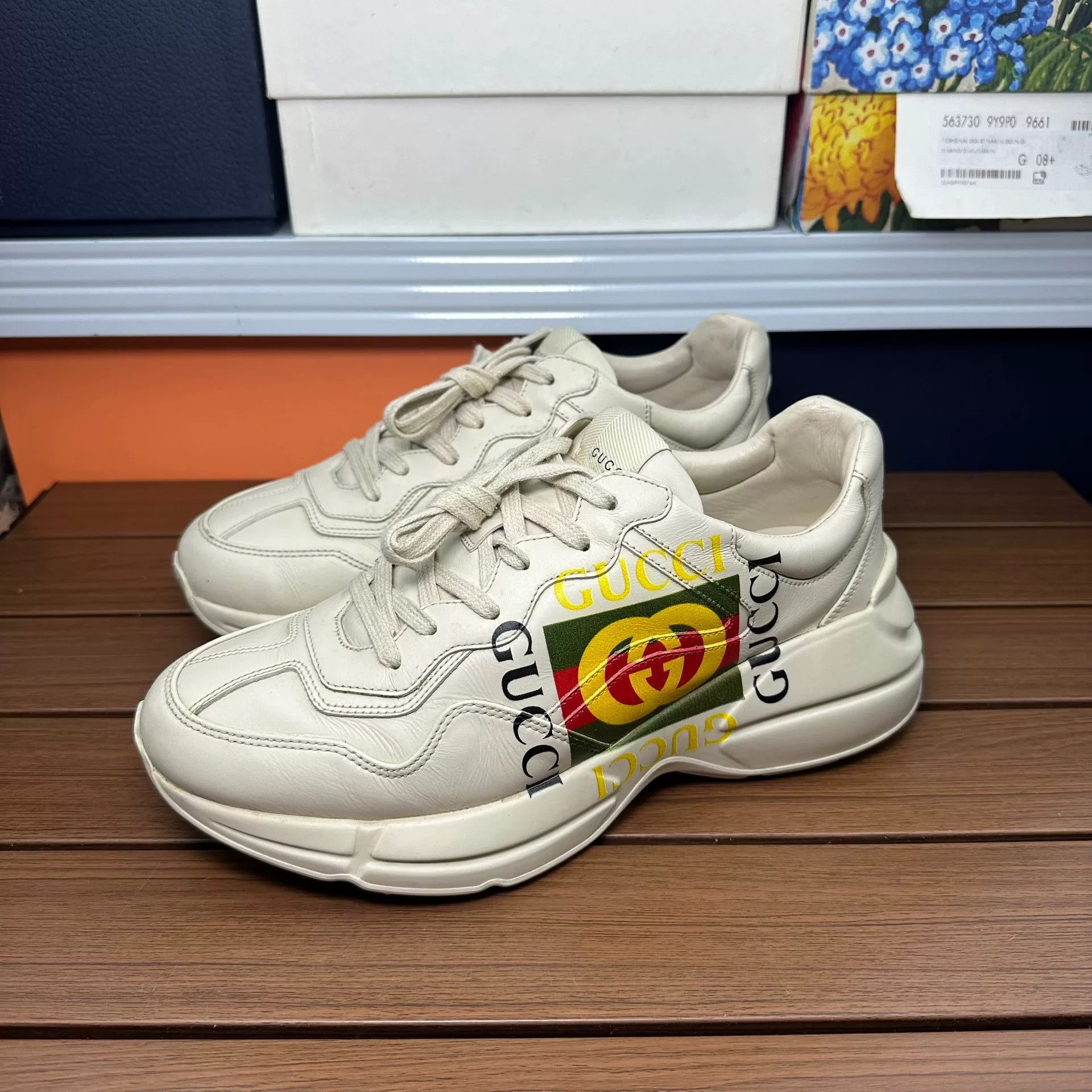 Gucci Gucci Casual Printed Lowtop Sneakers 8 Men Size US 8 / EU 41 - 1 Thumbnail