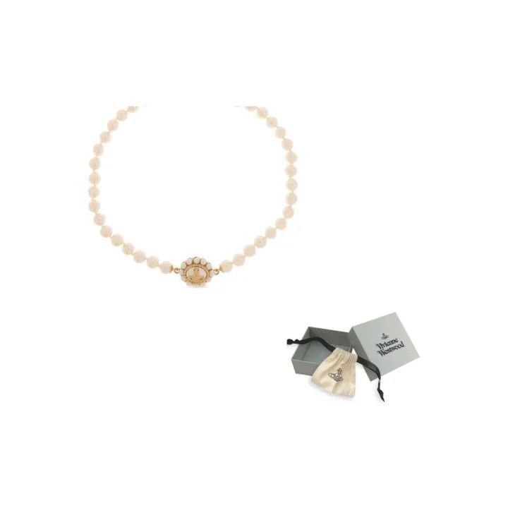 Vivienne Westwood Vivienne Westwood Pearl and Glass Necklace Size ONE SIZE - 1 Thumbnail