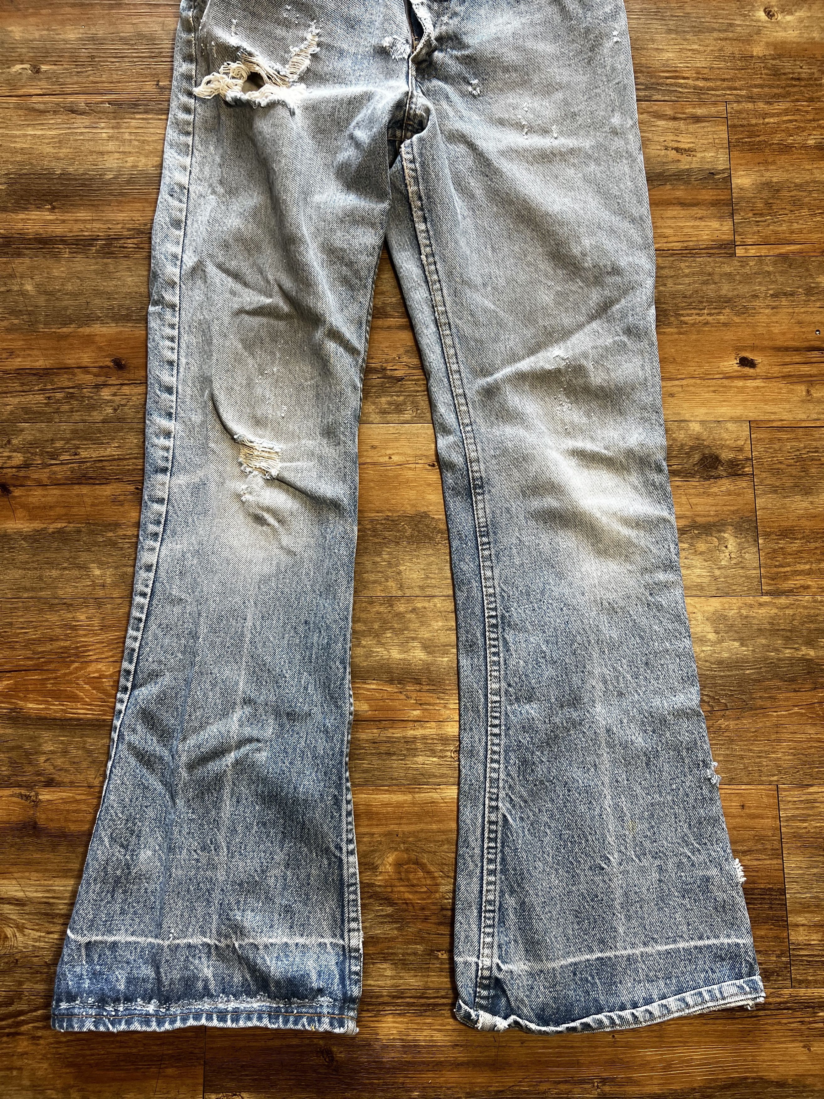 Levi's Vintage Clothing Vintage 70's Levi's Orange Tab Zipper Fly Bellbottom Flares Size US 28 / EU 44 - 3 Thumbnail