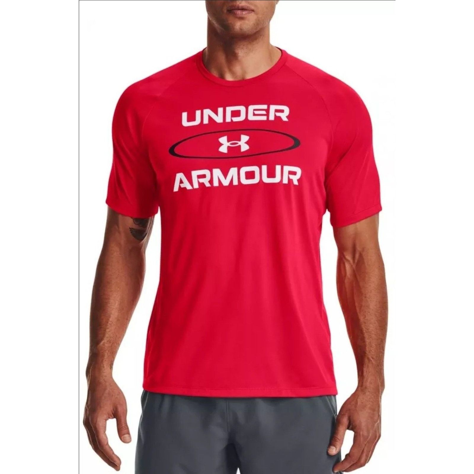 Under Armour NWT Under Armour Men's Tech 2.0 Wordmark Graphic Red Size S Size US S / EU 44-46 / 1 - 1 Thumbnail