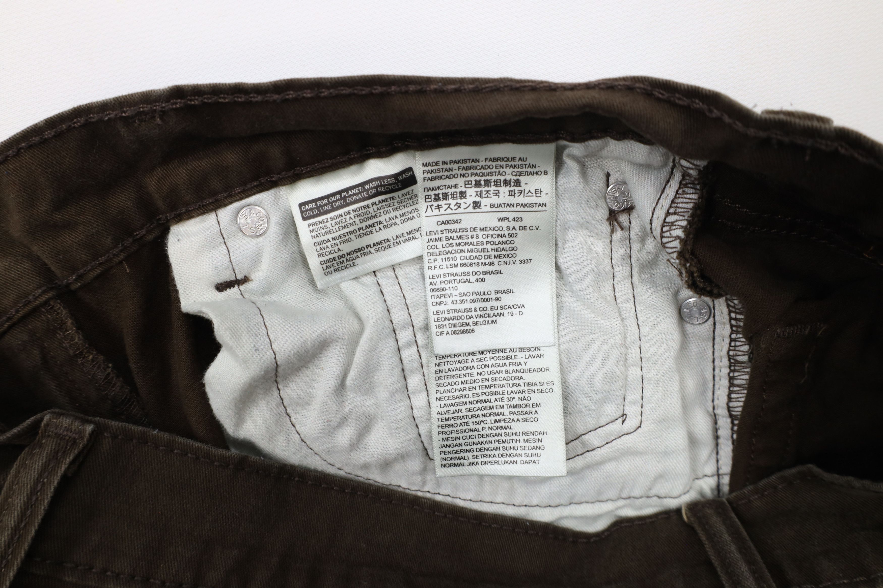 Levi's × Vintage Vintage Y2K Levis 502 Slim Fit Tapered Leg Jeans Dark Brown Size US 33 - 8 Thumbnail