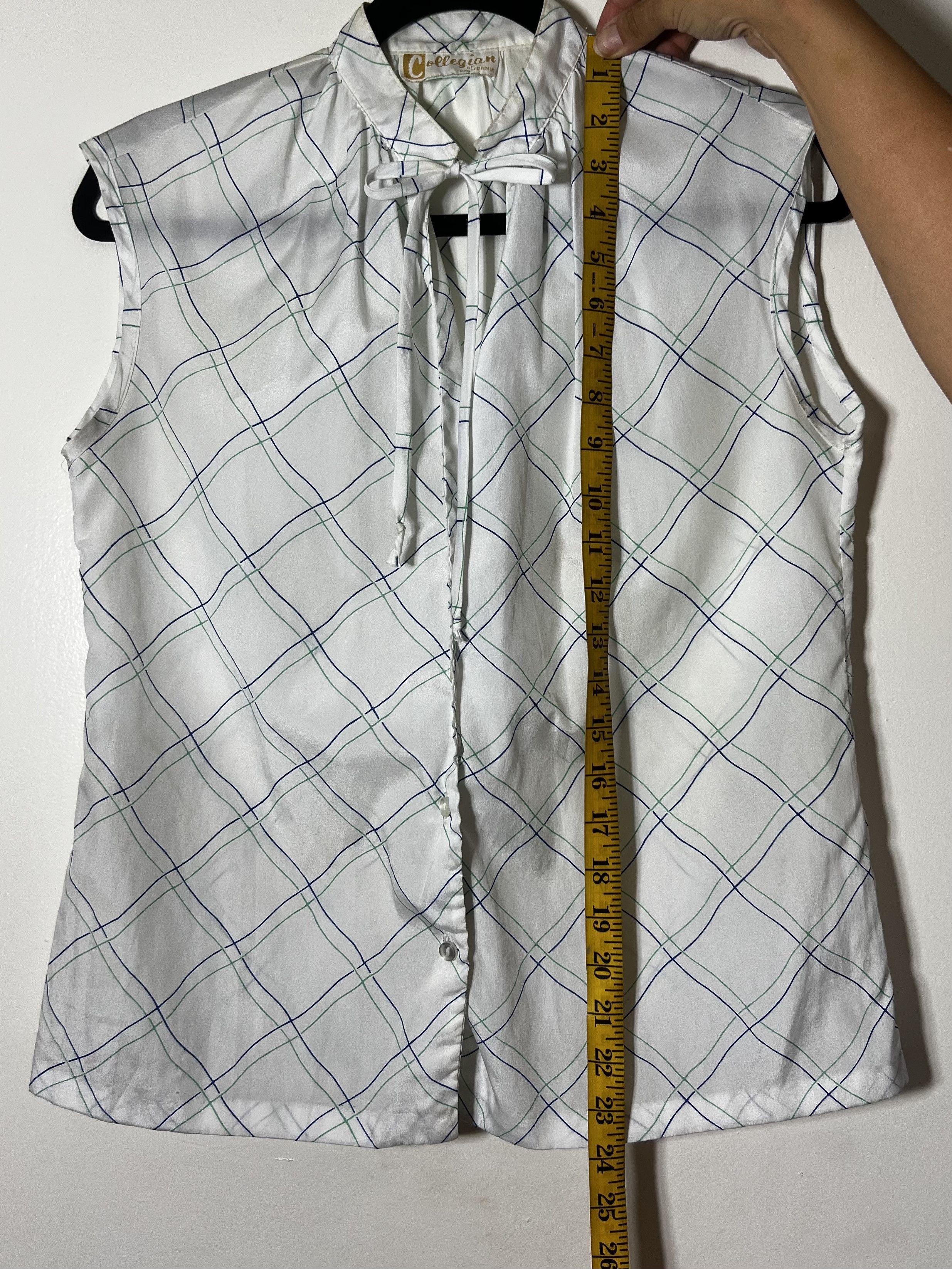 Vintage Vintage 1960's Collegian of California Tie Neck Blouse Size M / US 6-8 / IT 42-44 - 6 Thumbnail