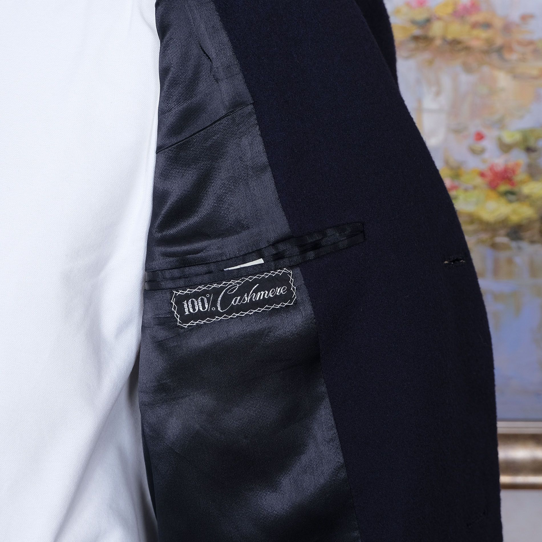 Chester Barrie Chester Barrie, blue cashmere coat, size 42UK Size US L / EU 52-54 / 3 - 4 Thumbnail