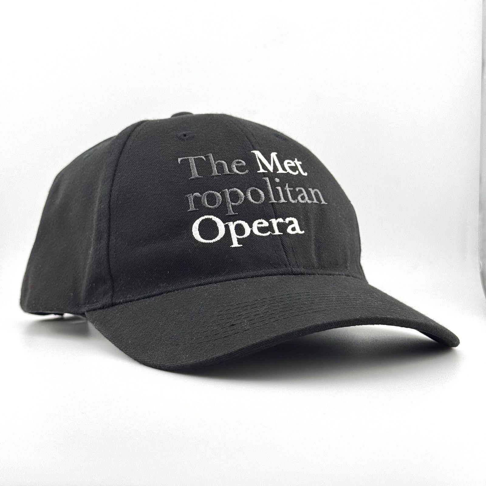 Other The Met Metropolitan Opera Hat Black Embroidered Fersten Cap Size ONE SIZE - 2 Thumbnail
