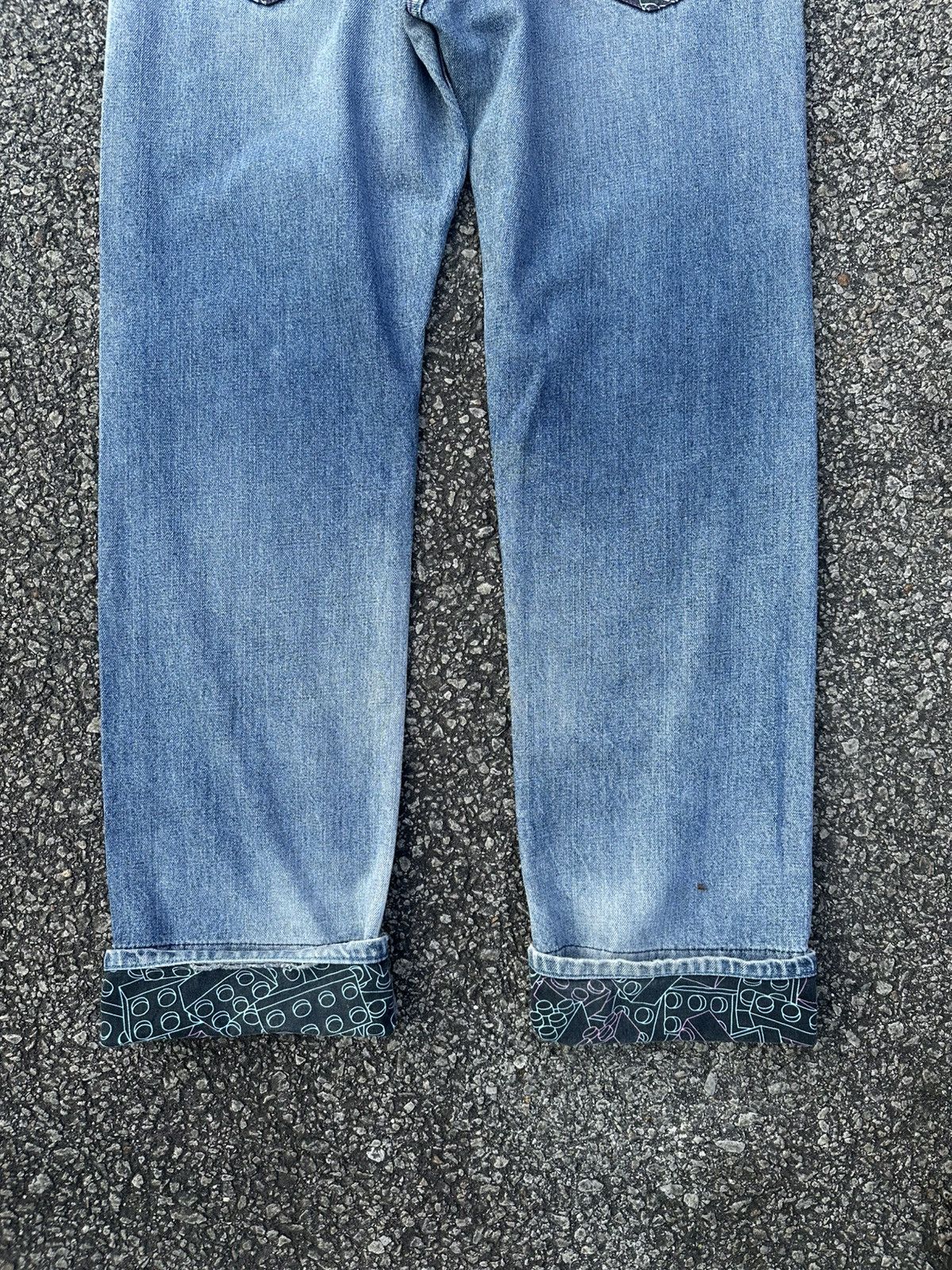 Vintage Crazy Vintage Y2K Baggy Light Wash Distressed Jeans Size US 33 - 10 Thumbnail