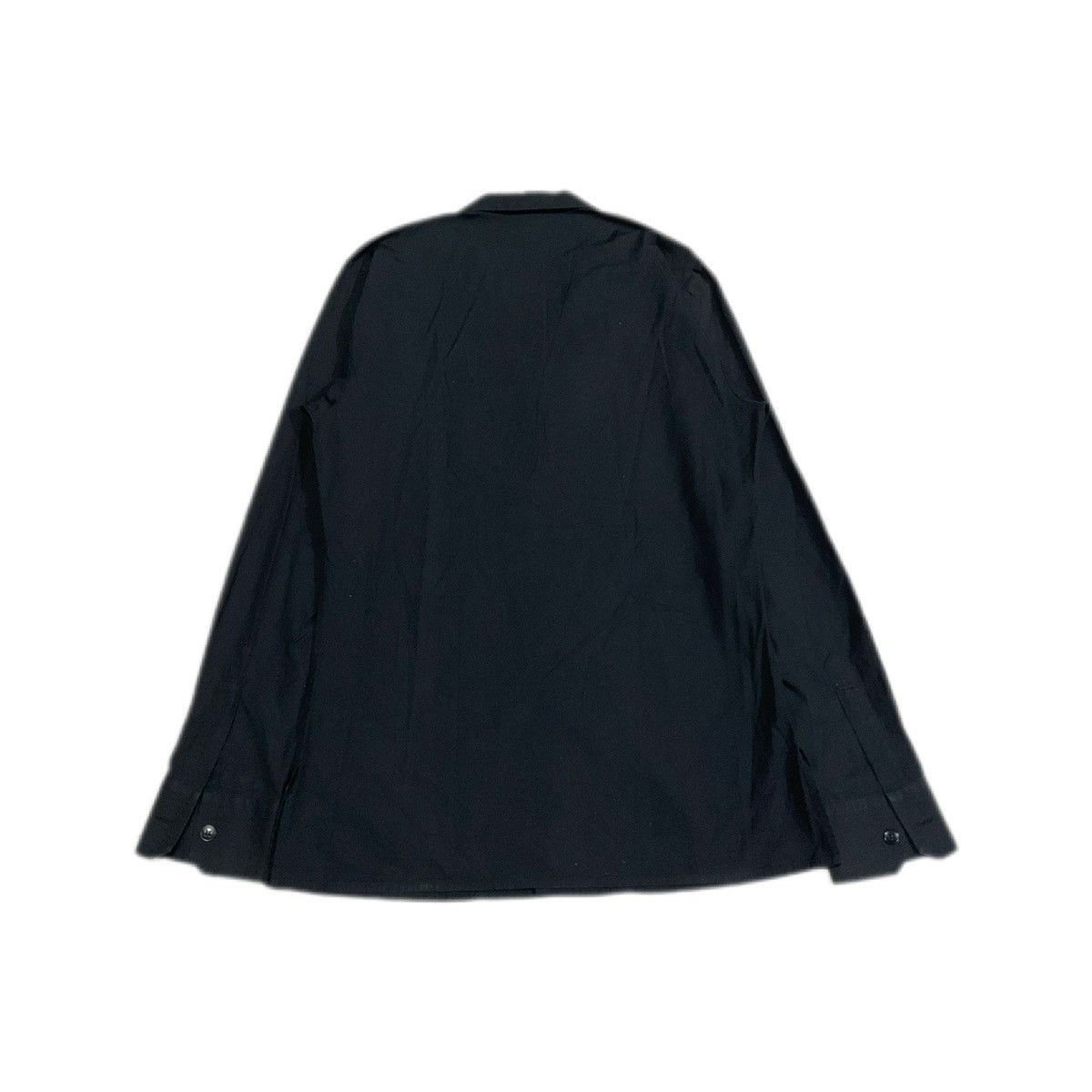 Designer × Japanese Brand × agnes b. 🔥Rare Vintage Agnes B Black Shirt Button Ups Long Sleeve Size US M / EU 48-50 / 2 - 4 Thumbnail