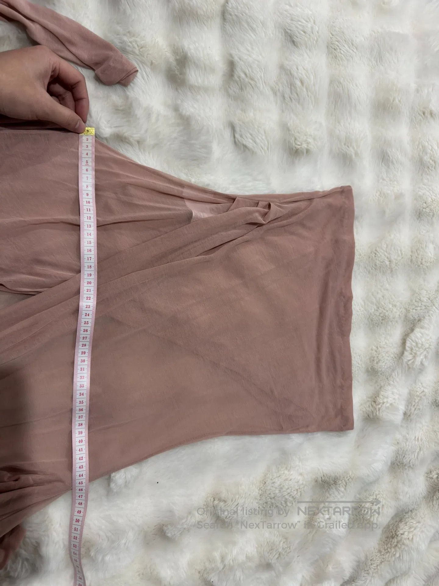 Saint Laurent Paris Saint Laurent Paris Crinkle Deep V Mesh Lining Top| Size US XS / EU 42 / 0 - 8 Thumbnail