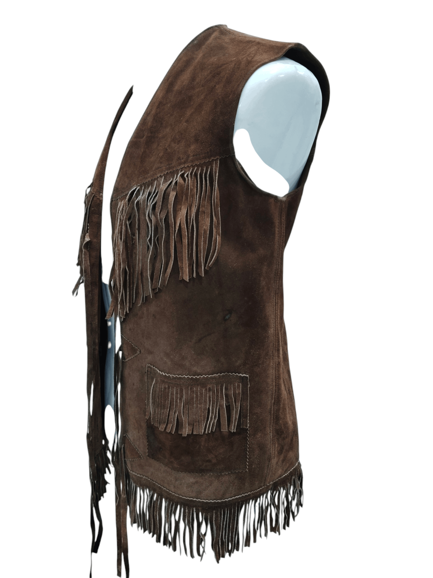 Leather Vintage FYPSA Cowboy Leather Vest free size Size US L / EU 52-54 / 3 - 2 Thumbnail