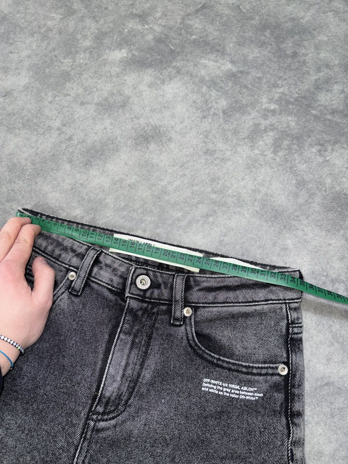 Off-White Slim fit jeans denim washed off white operating srl SS2019 Size US 26 / EU 42 - 18 Thumbnail