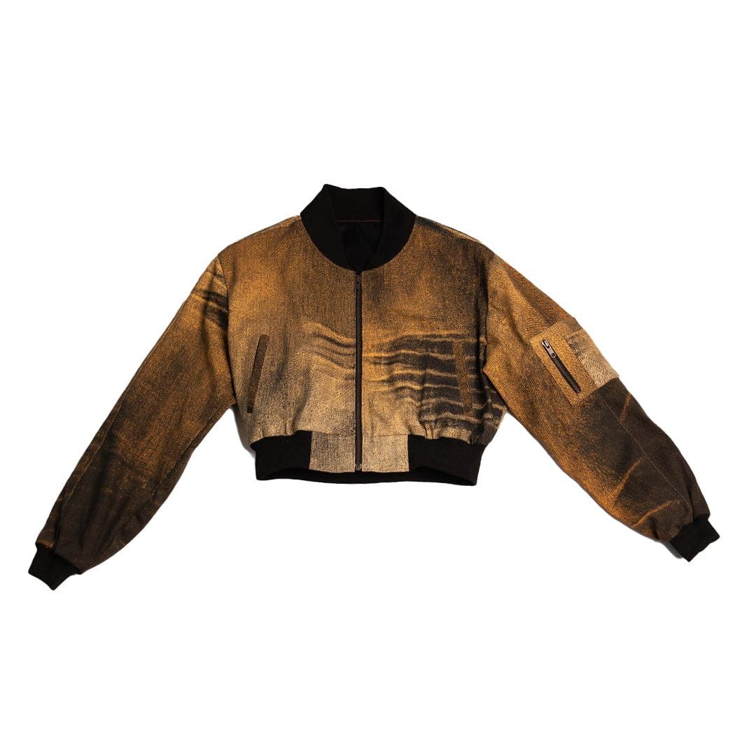 Barneys New York 'ROLL THE DICE' CROPPED BOMBER JACKET Size M / US 6-8 / IT 42-44 - 2 Thumbnail