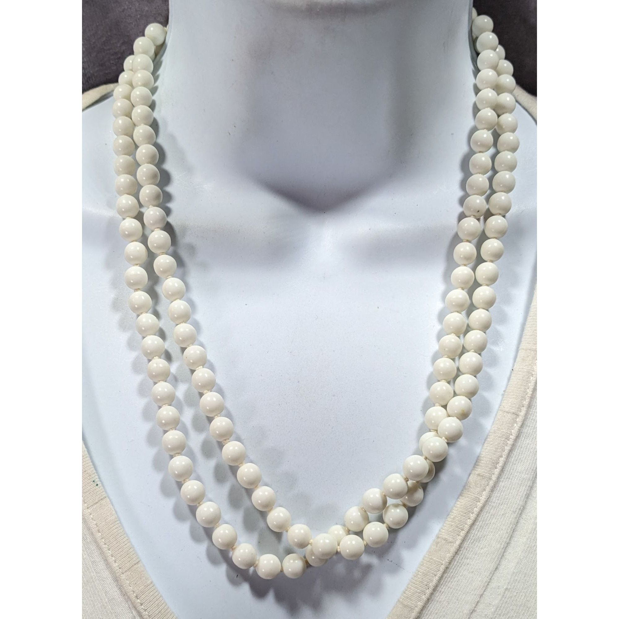 Other Vintage Japanese Double Strand Beaded Necklace Size ONE SIZE - 2 Thumbnail