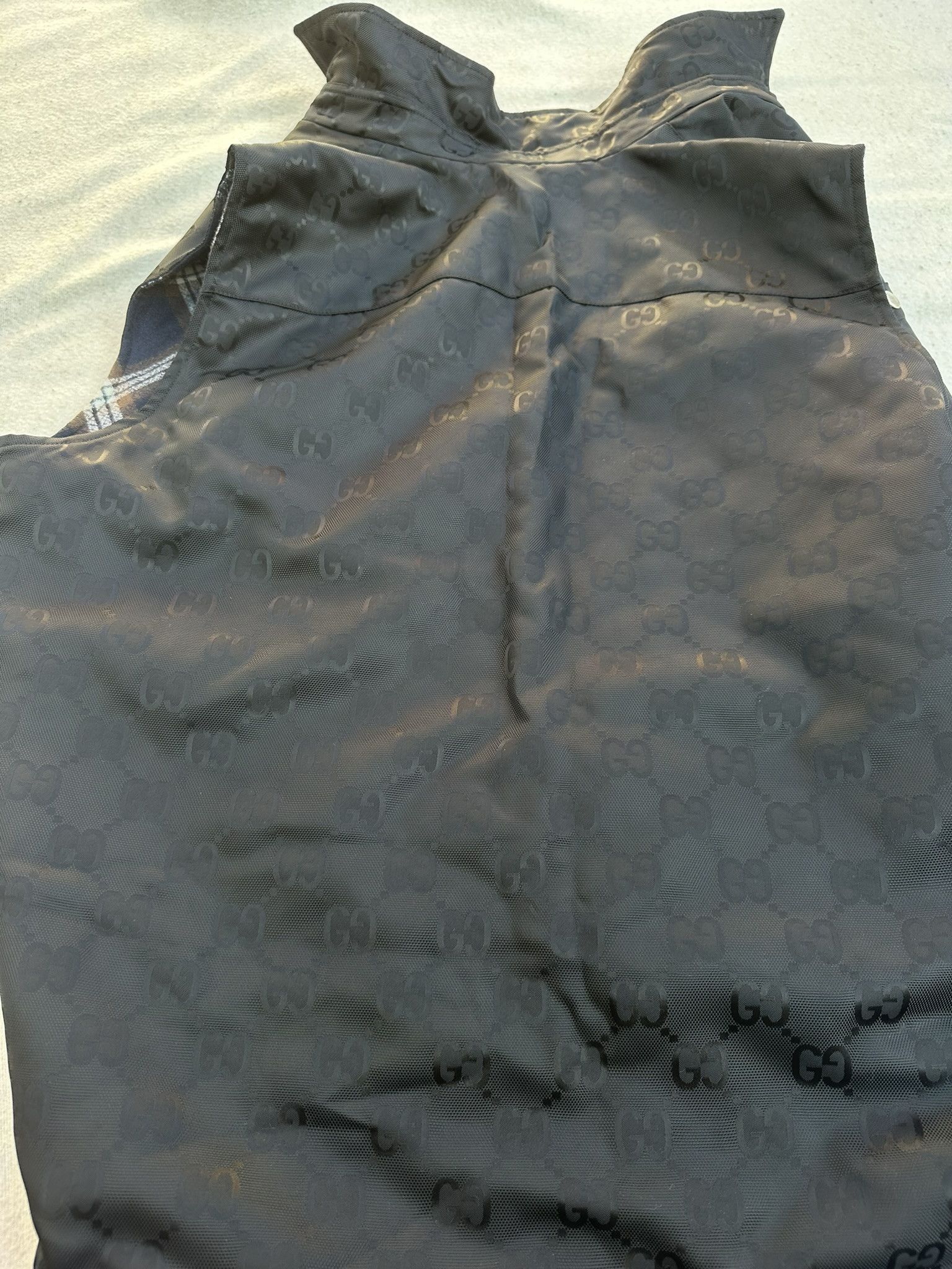 Gucci Gucci Vest Off The Grid Black GG Monogram Jacket Size US L / EU 52-54 / 3 - 11 Thumbnail
