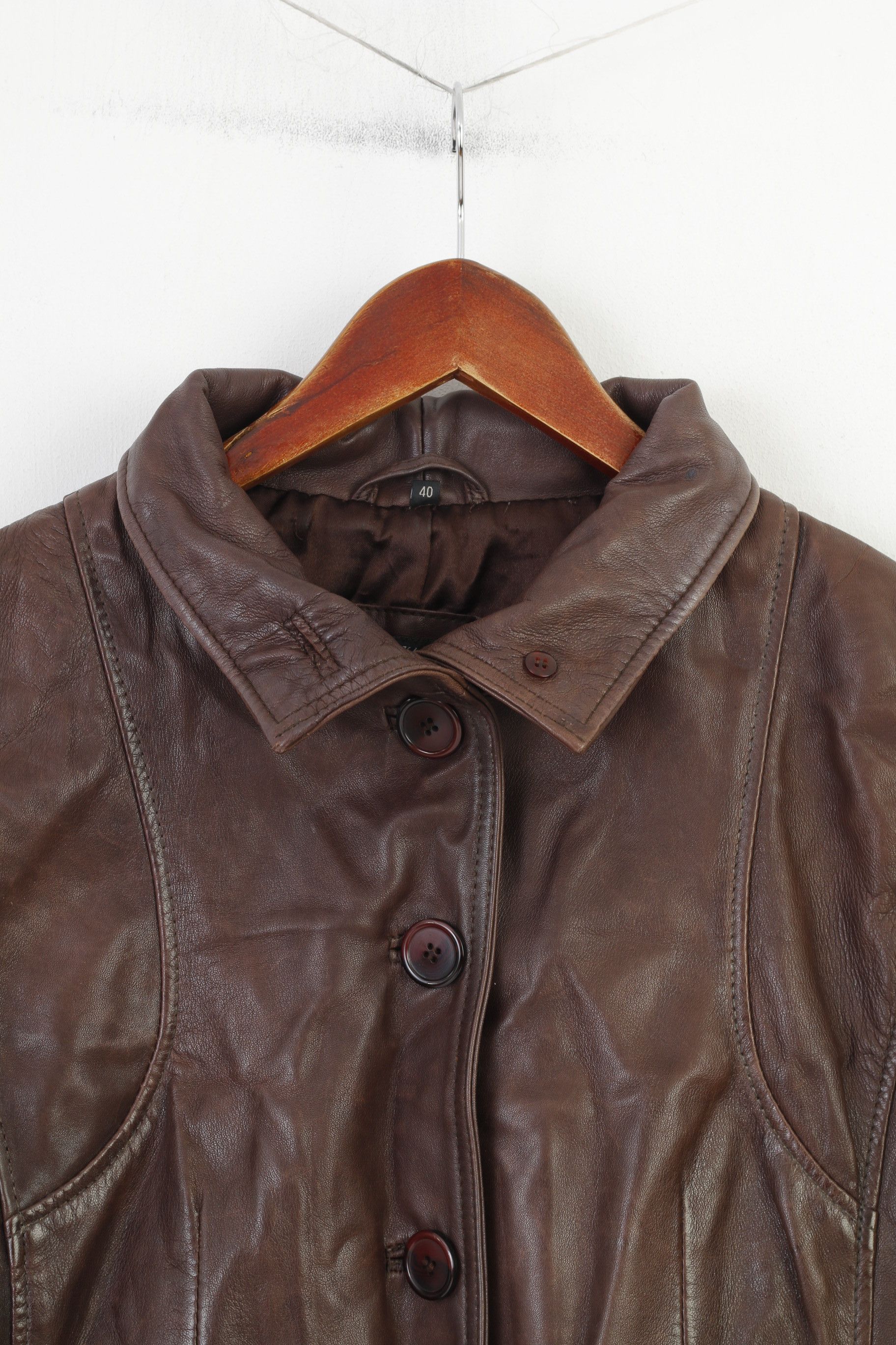 Vintage Aleksander Of Norway Women 40 M Coat Jacket Dark Brown 10948 Size S / US 4 / IT 40 - 2 Thumbnail