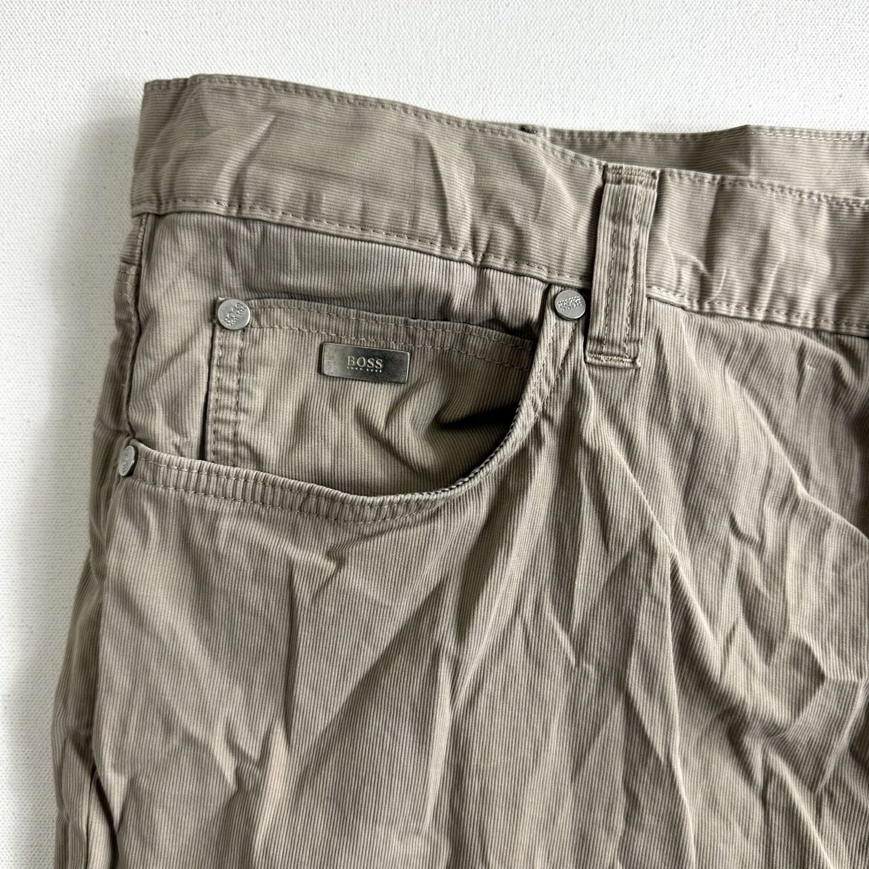 Hugo Boss VINTAGE HUGO BOSS Pants Chino Flat Front 38x30 Straight Leg Mens Brown Tan Chino Pants Mens Regular Size 38 Straight Leg Mens Size US 38 / EU 54 - 4 Thumbnail
