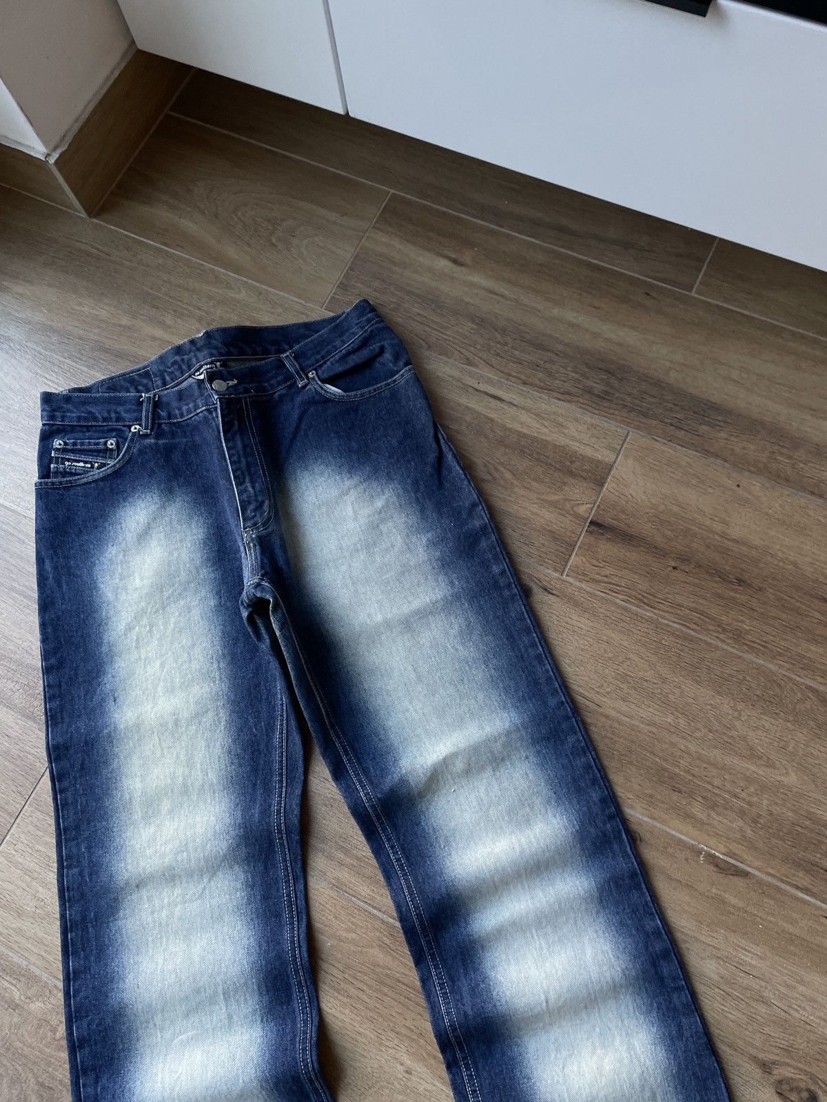 Vintage Vintage Flared Jeans Faded Avant Garde Mud Washed Japanese Size US 34 / EU 50 - 6 Thumbnail