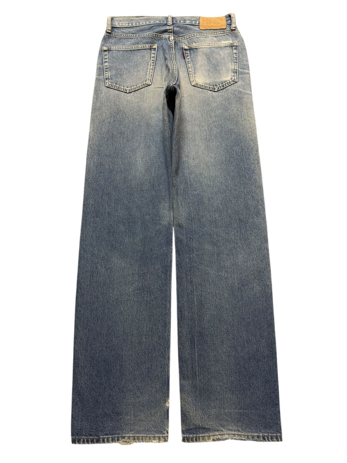 Undercover Vintage Y2K Japanese Brand Blue Faded Wash Straight Loose Size US 29 - 2 Thumbnail