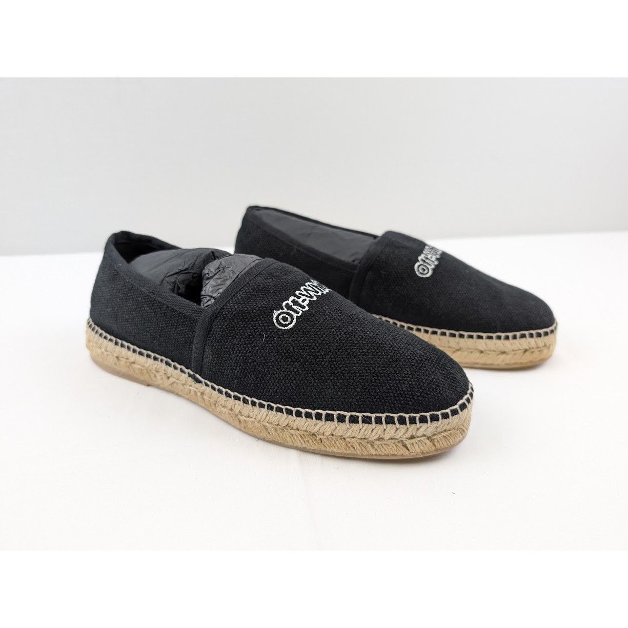 Off-White o1rshd1 Espadrilles Canvas in Black / White Size US 9 / EU 42 - 10 Thumbnail