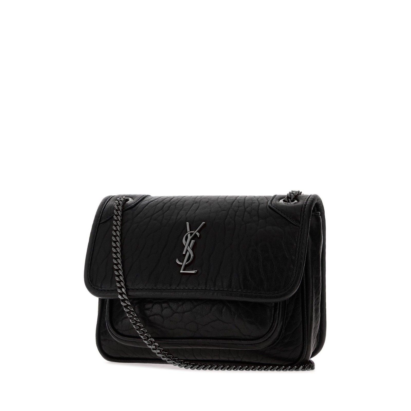 Saint Laurent Paris SAINT LAURENT $2300 Niki Mini Black Shoulder Bag New & Authe Size ONE SIZE - 2 Thumbnail