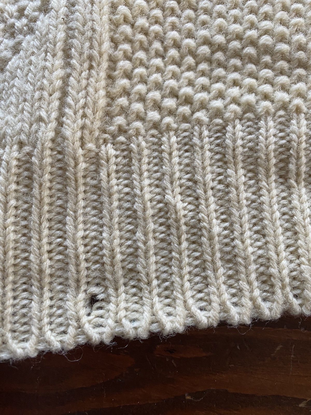 Vintage Vintage 60’s/70’s Cream Fisherman Knit Sweater Size US M / EU 48-50 / 2 - 15 Thumbnail