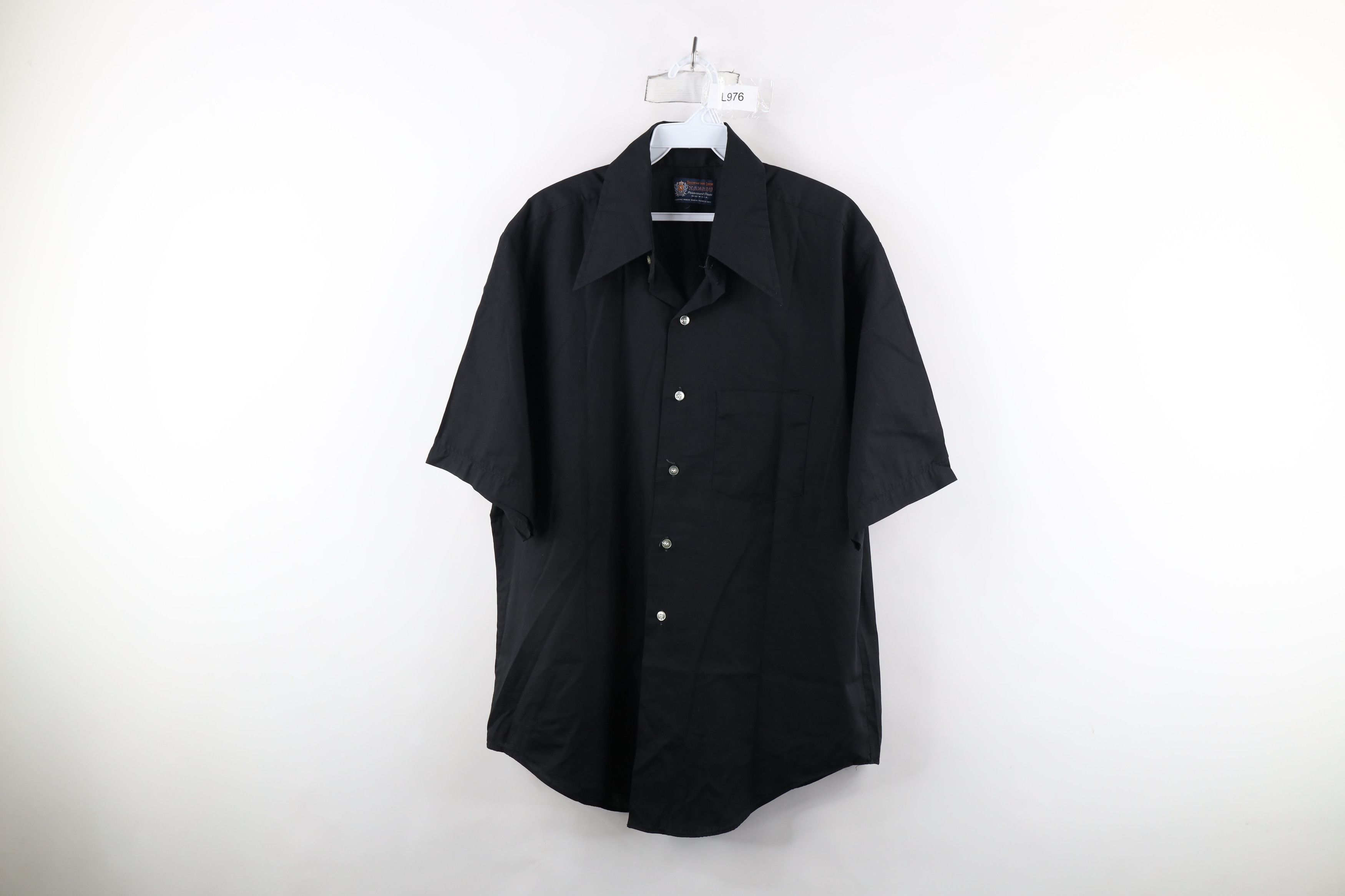 Fruit Of The Loom × Vintage Vtg 60s 70s Fruit of the Loom Short Sleeve Button Shirt Size US L / EU 52-54 / 3 - 1 Thumbnail