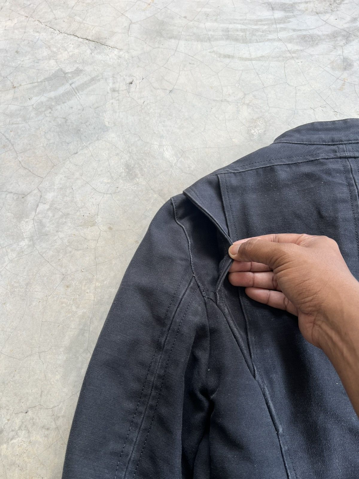 The Viridi-anne Archival The Viridi-anne Faded Black Cotton Moto Jacket Size US S / EU 44-46 / 1 - 13 Thumbnail