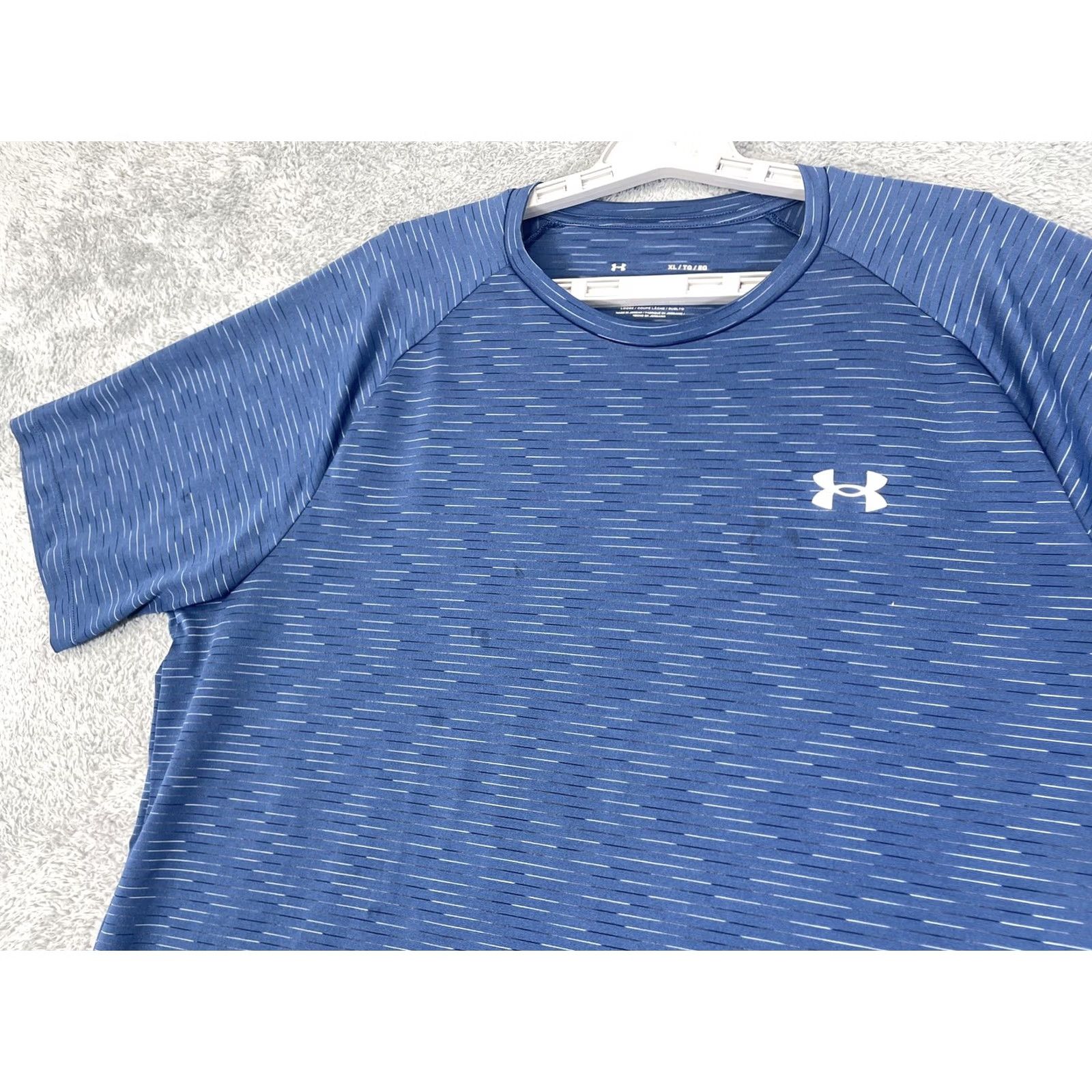 Under Armour Under Armour Shirt Mens XL Tech Tee Athletic Loose Fit Performance Lightweight Blue Shirt Casual Gym Run Size US XL / EU 56 / 4 - 2 Thumbnail