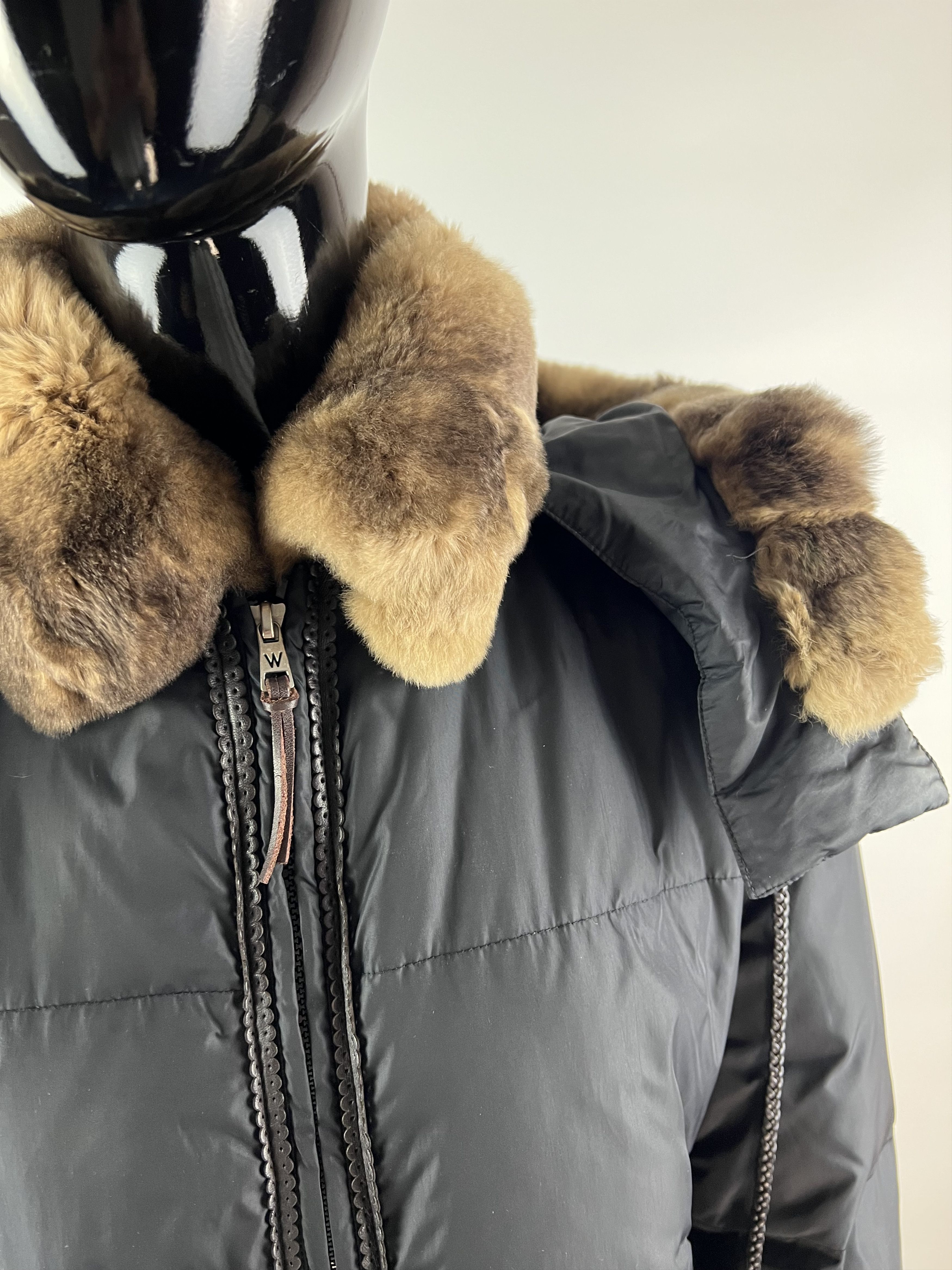Max Mara × Weekend Max Mara Weekend Max Mara Down Jacket Lapin Rex Leather Decorations Size M / US 6-8 / IT 42-44 - 6 Thumbnail