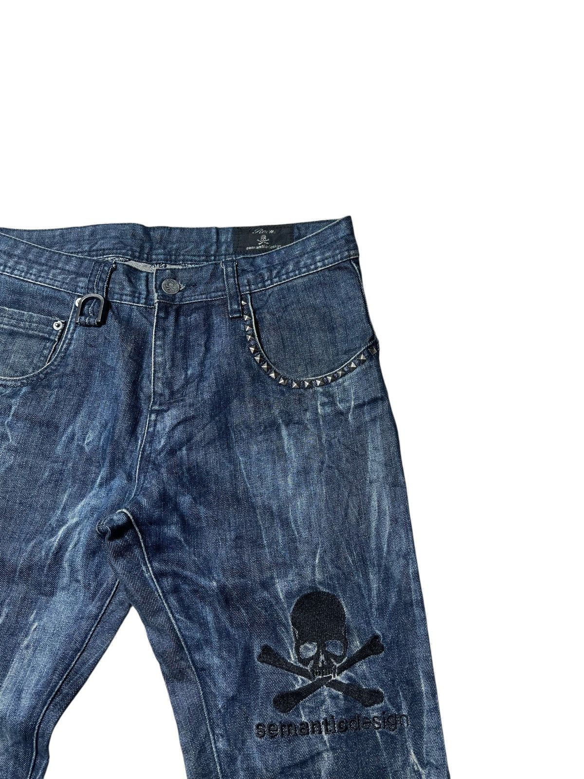 semanticdesign 2000s Semantic Design Roen Skull Studded Gothic Pants Size US 30 / EU 46 - 3 Thumbnail