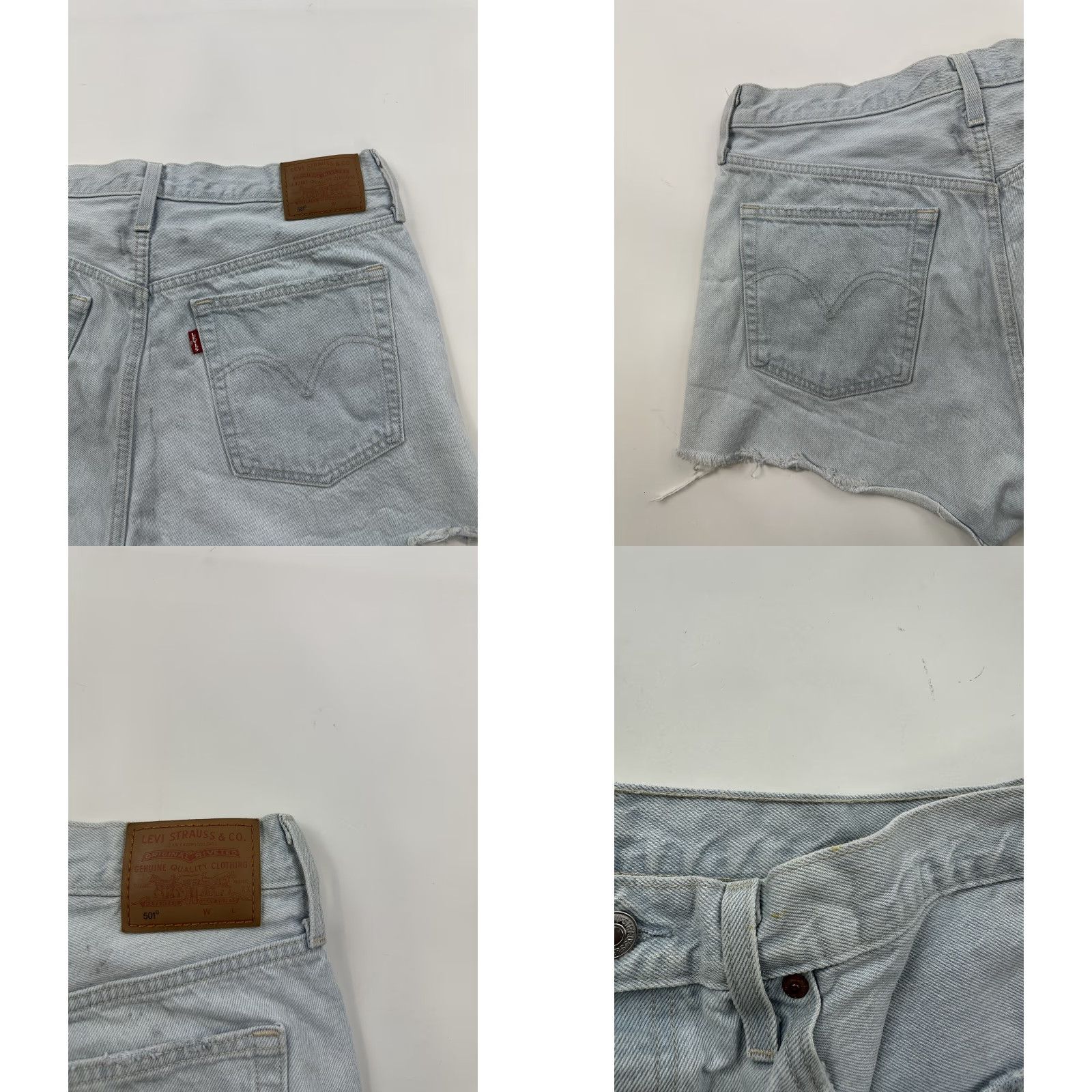 Levi's VINTAGE Levi’s 501 Shorts Womens 31 Cut-Off Denim Cotton Blue Shorts Casual Womens 501 Cut-Off Jeans 100% Cotton Size 24" / US 00 / IT 34 - 9 Thumbnail