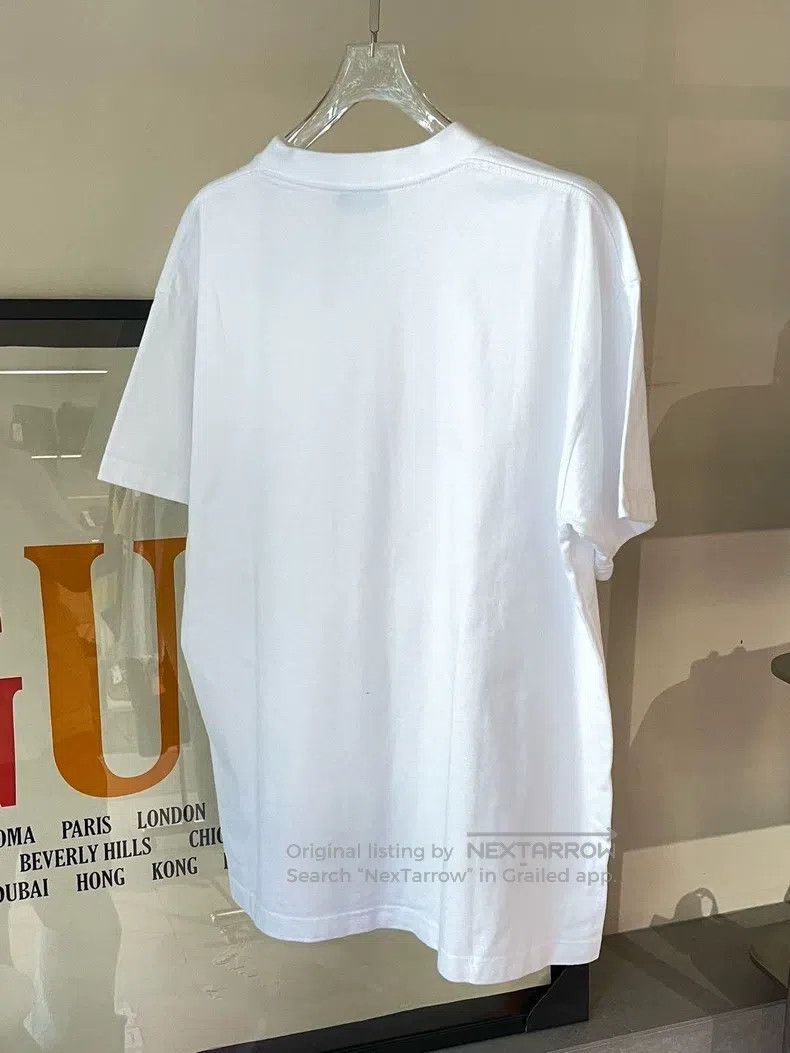 Balenciaga Balenciaga Jelly Dissolve Logo Printed White Short Sleeve Size US M / EU 48-50 / 2 - 2 Thumbnail