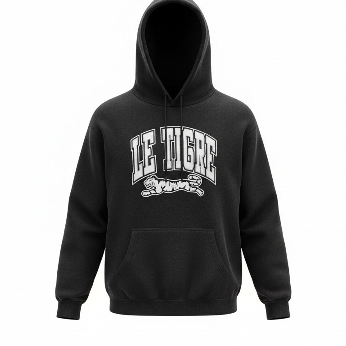 Le TIGRE Le Tigre Digby Pullover Men's XXL Black Hoodie Sweatshirt Size US XXL / EU 58 / 5 - 1 Thumbnail