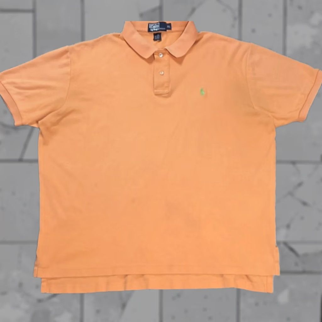 Polo Ralph Lauren VINTAGE Polo Ralph Lauren Big Pony Polo Shirt Mens XL Orange Short Sleeve Green Pony Soft Shirt Mens XL Orange Polo Ralph Lauren Big Pony Size US XL / EU 56 / 4 - 1 Thumbnail