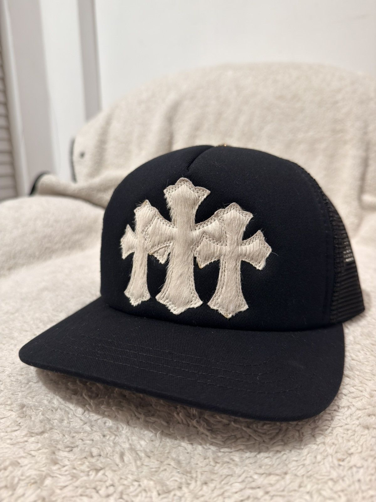 Chrome Hearts Chrome hearts porny tripple cross hat Size ONE SIZE - 1 Thumbnail