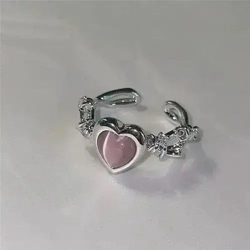 Ring Of Fire Love Heart Adjustable Ring Size ONE SIZE - 3 Thumbnail