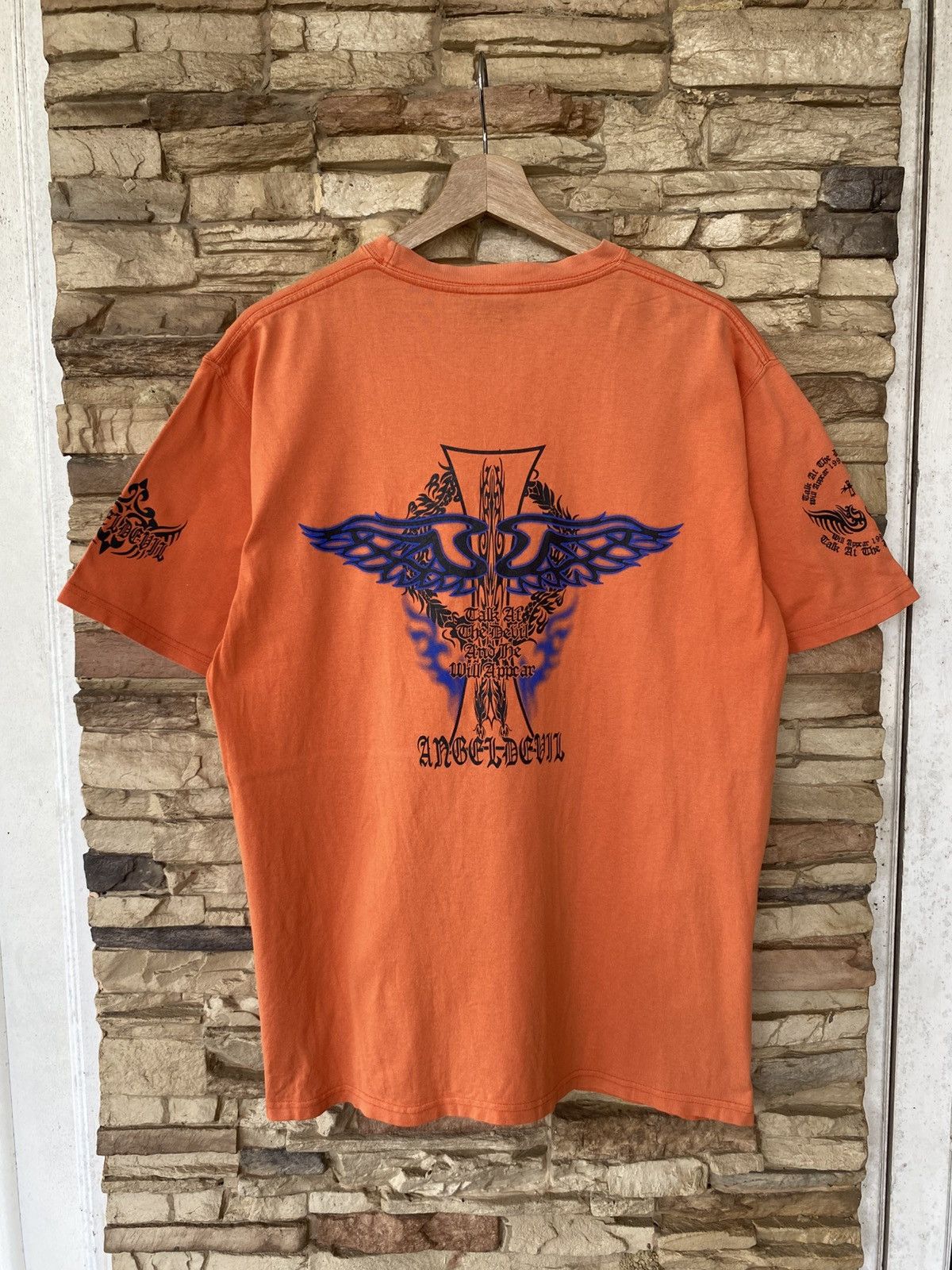 Vintage Vintage Y2K Angel Devil Backhit Tees affliction tribal gothic grunge Size US L / EU 52-54 / 3 - 1 Thumbnail
