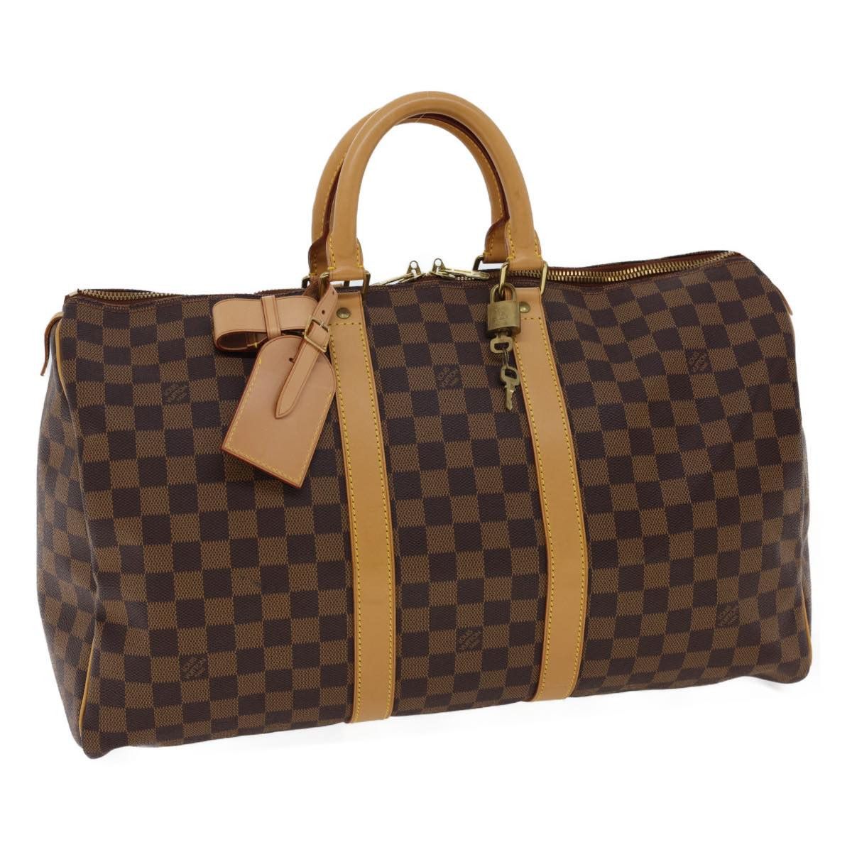 Louis Vuitton LOUIS VUITTON Damier Ebene Keepall 45 Boston Bag Size ONE SIZE - 1 Thumbnail