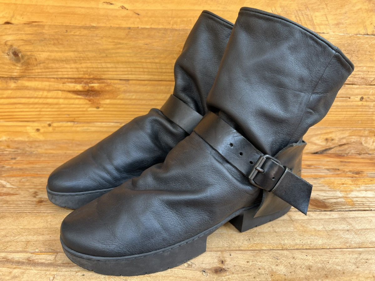Trippen Trippen Rectangle Men’s Black leather Buckle Boots Size US 10 / IT 40 - 4 Thumbnail