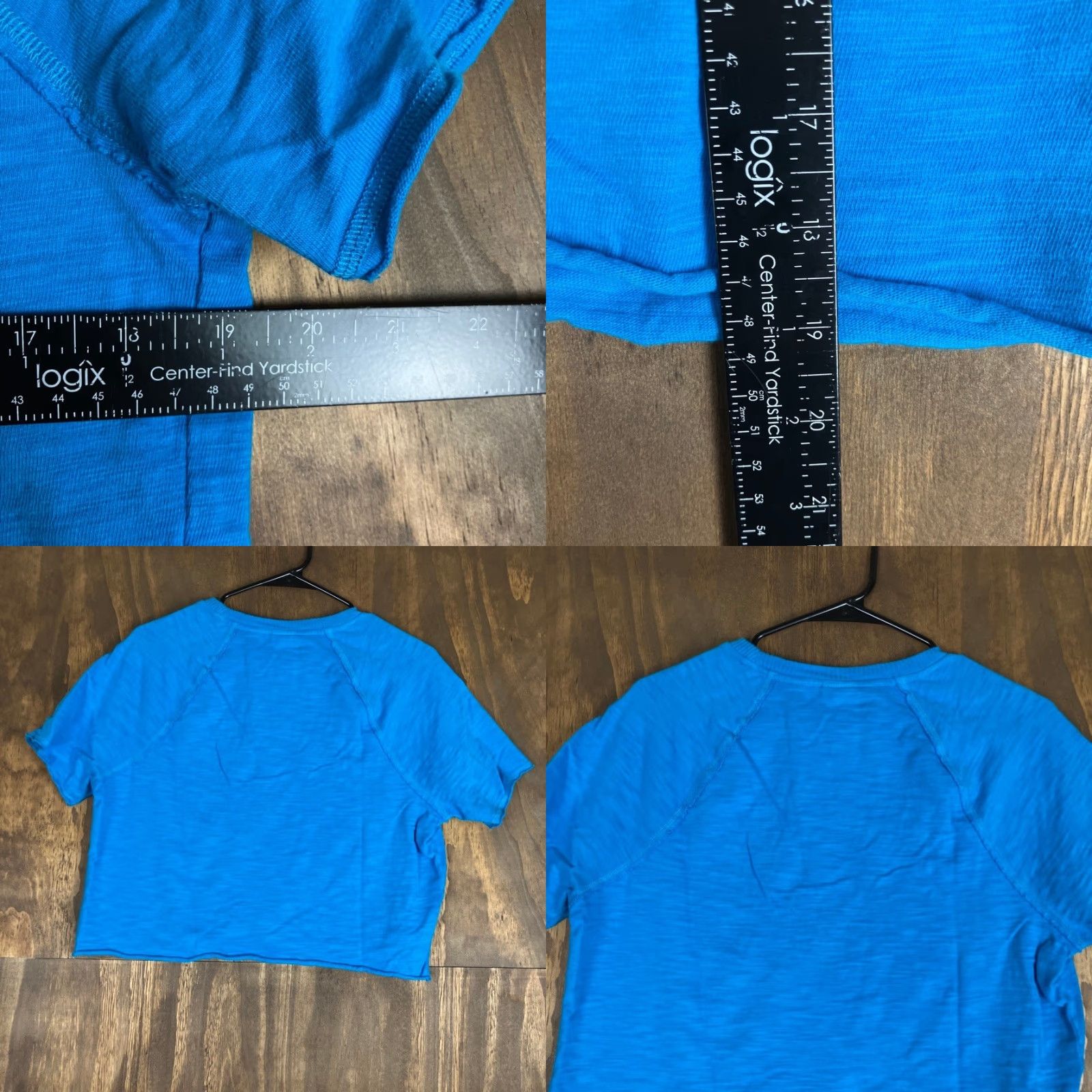 Victoria's Secret PINK Victoria's Secret Womens Shirt Blue Short Sleeve Cropped Crew Neck XS Size XS / US 0-2 / IT 36-38 - 8 Thumbnail