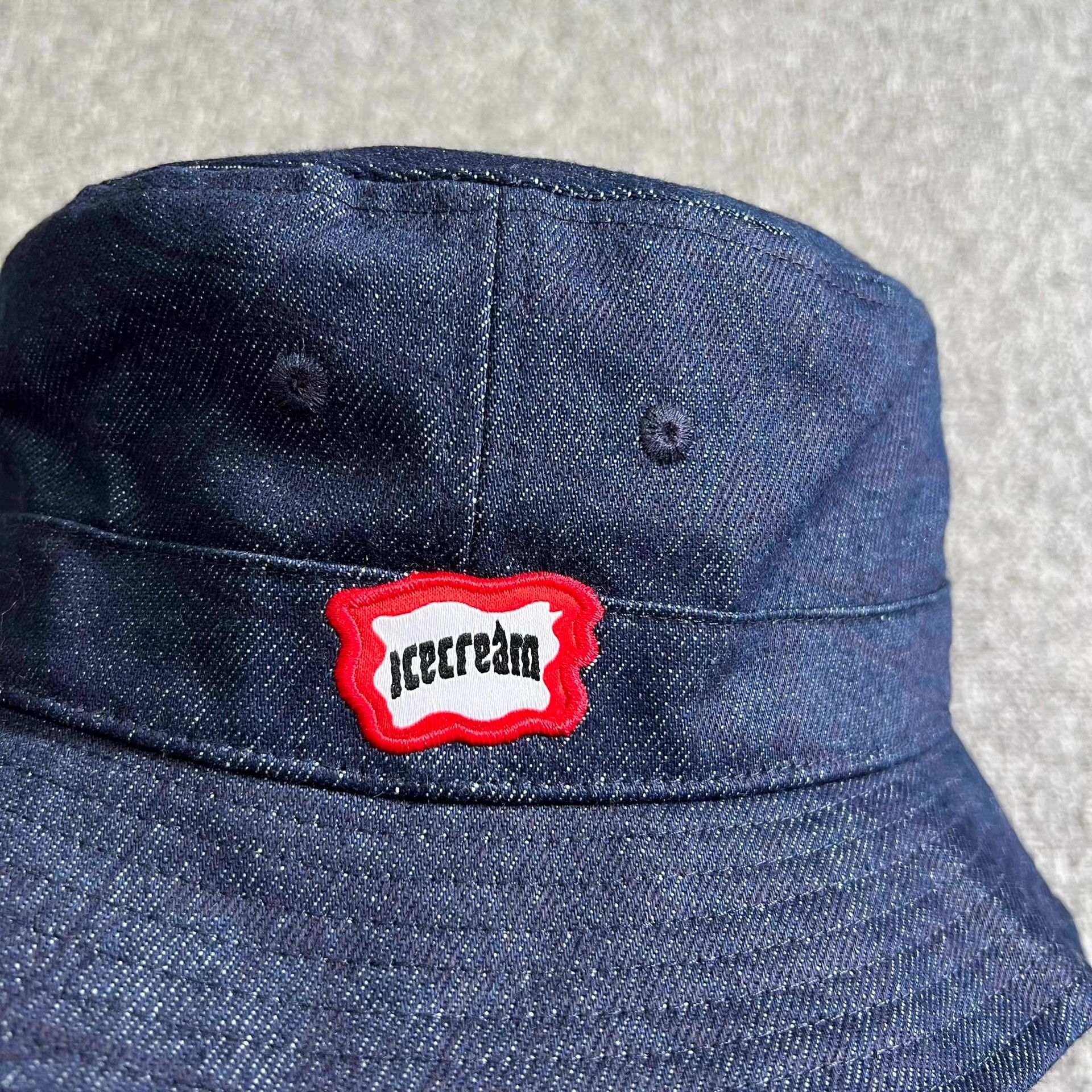 Billionaire Boys Club BBC ICECREAM Denim Embroidered Jacquard Bucket Hat Q7 Size ONE SIZE - 2 Thumbnail