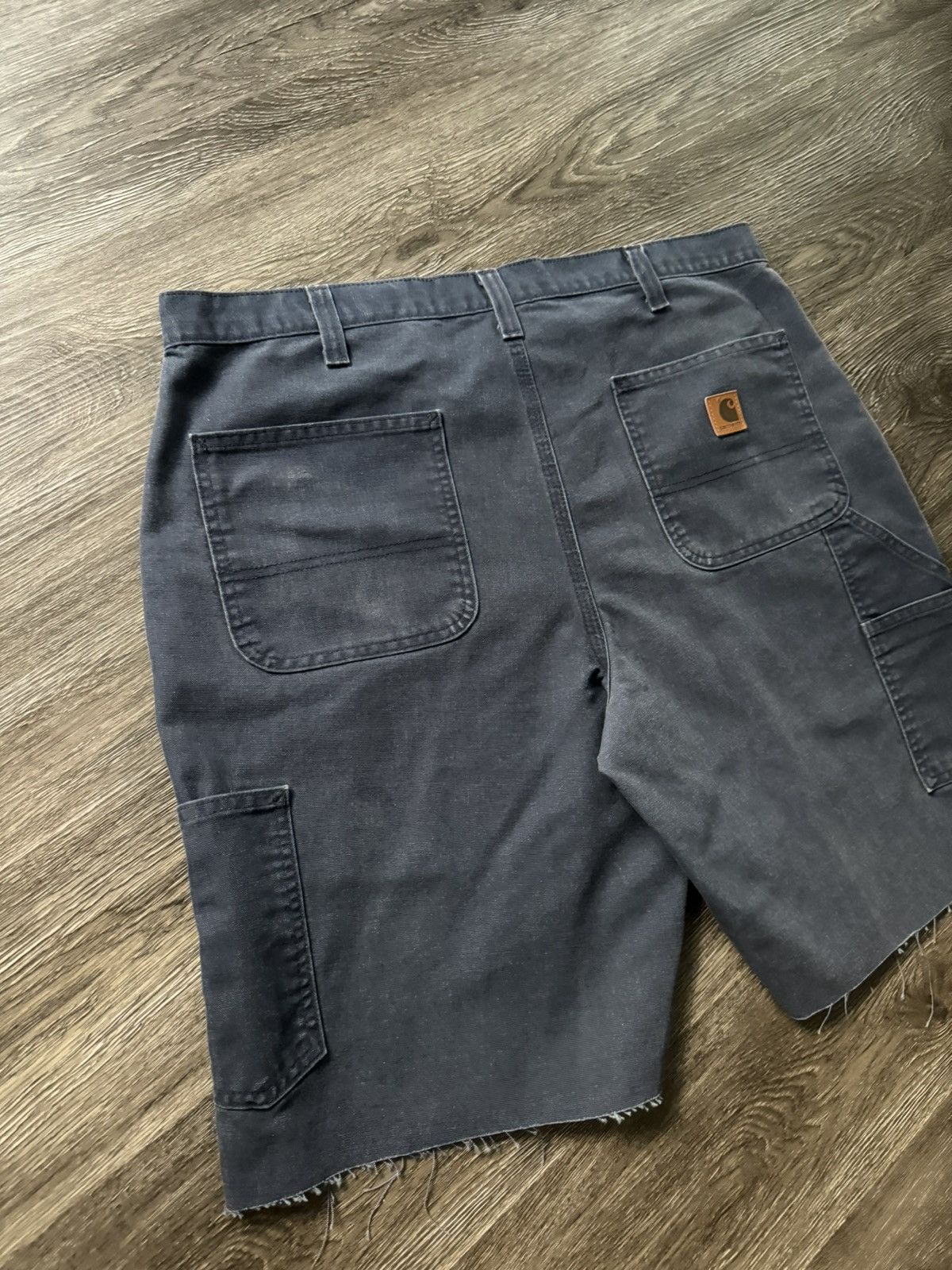Carhartt Vintage Y2K Carhartt Navy Carpenter Shorts Size US 38 / EU 54 - 3 Thumbnail