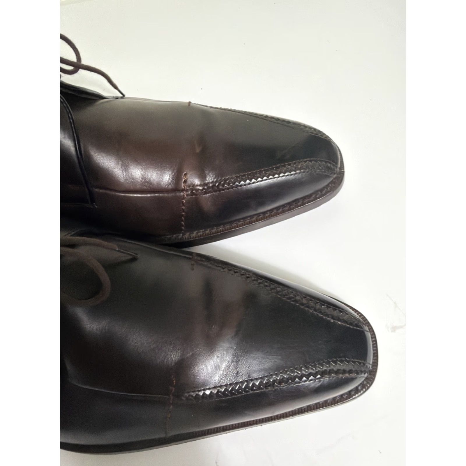Mezlan Mezlan Spain Dress Shoes Men 11 M Brown Leather Wing Tip Oxford Cap Toe Lace Up Size ONE SIZE - 7 Thumbnail