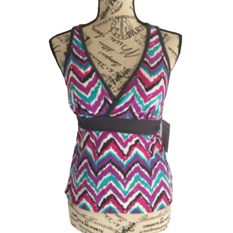Free Country Free Country Women's Size Medium Swimsuit Top Racerback NEW Size ONE SIZE - 1 Thumbnail