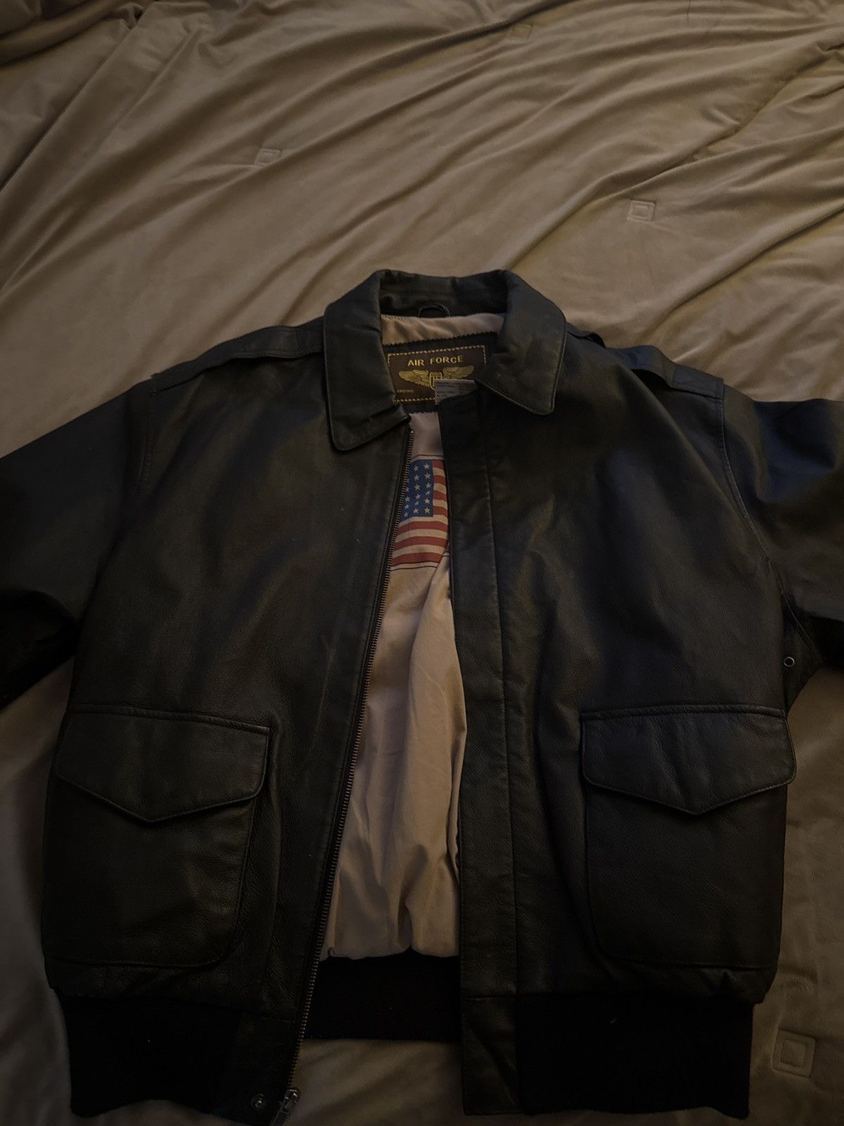 Other Air force Leather Jacket Size US L / EU 52-54 / 3 - 1 Thumbnail