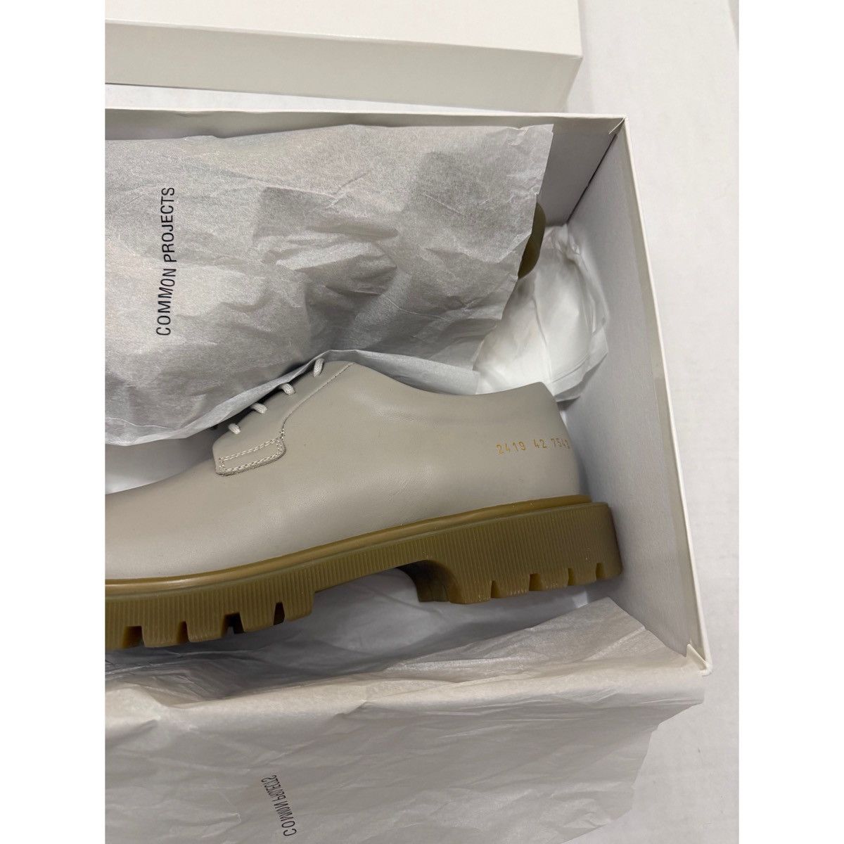 Common Projects COMMOM PROJECTS GREY DERBY WITH SUPER SOLE Size US 9 / EU 42 - 23 Thumbnail
