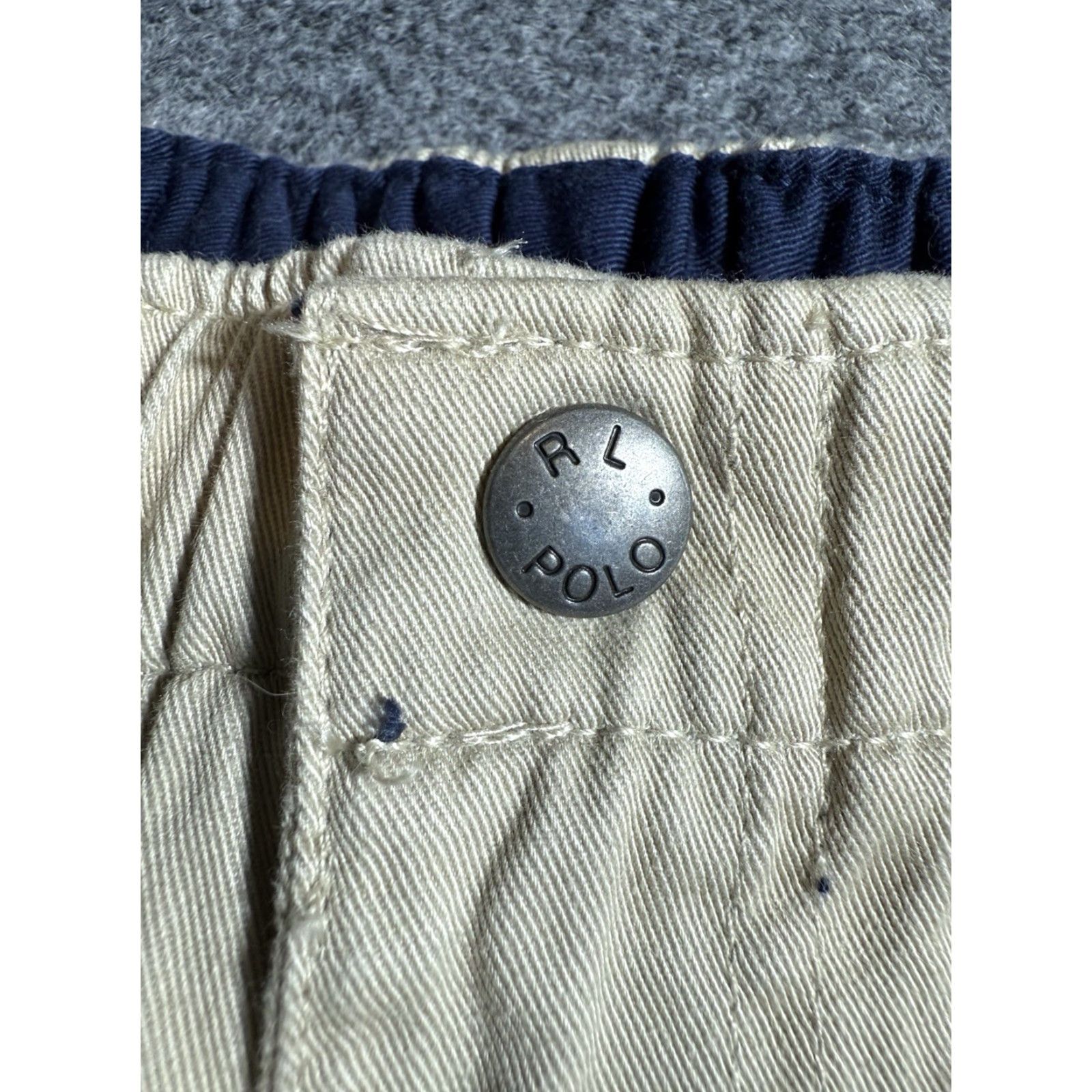Polo Ralph Lauren VINTAGE 90s/Y2K Polo Ralph Lauren Shorts Khaki Beige Drawstring Pull On Mens L Chino Polo Ralph Lauren Size 36" / US 14 / IT 50 - 5 Thumbnail