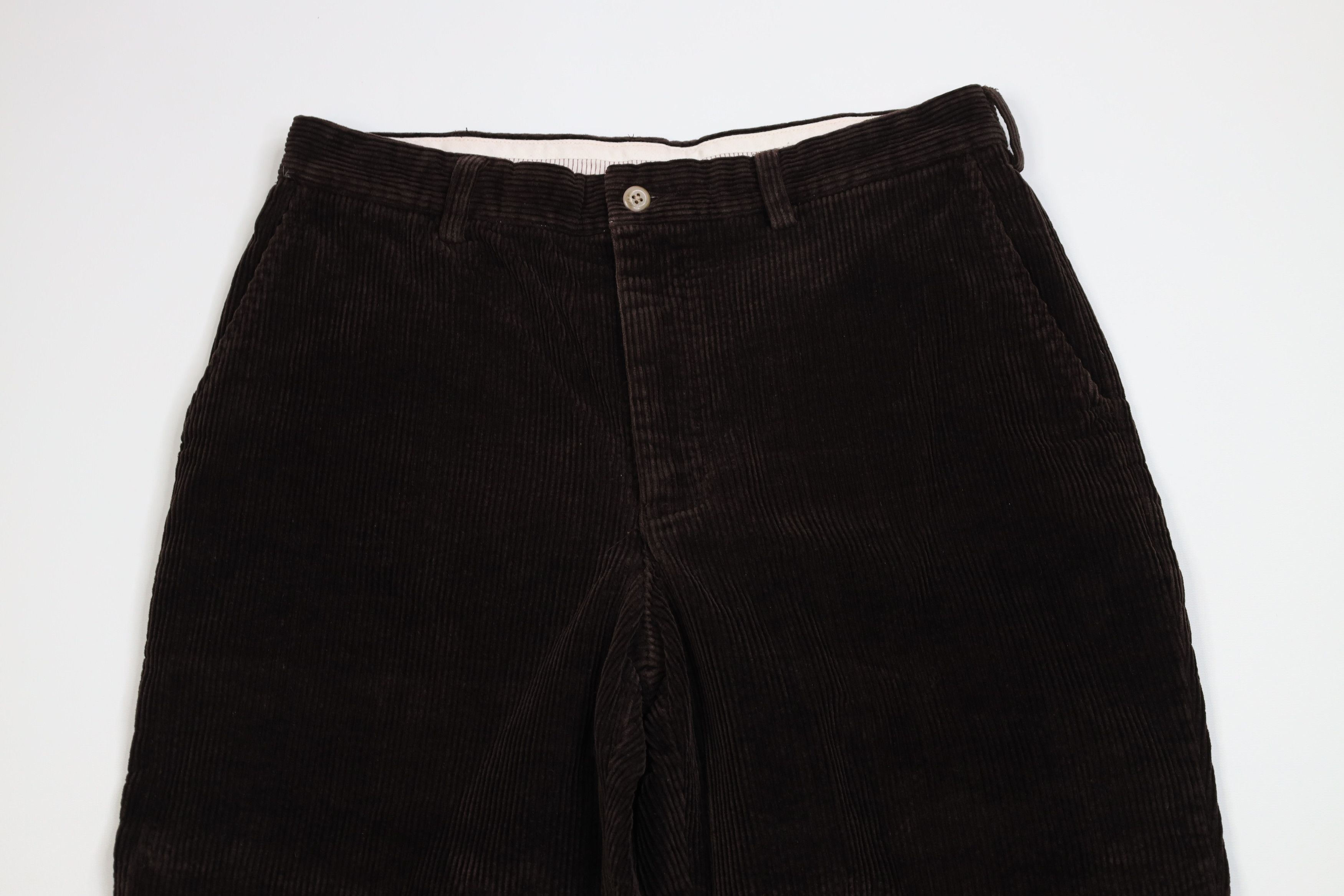 Vintage Vintage 90s Streetwear Heavy Wide Leg Corduroy Pants Brown Size US 32 / EU 48 - 2 Thumbnail